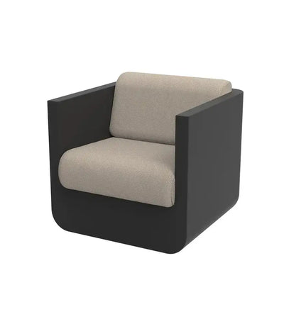 Fauteuil Extérieur Lounge Blanc Couleur structure Noir - Collection ULM Vondom