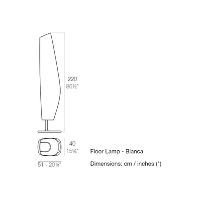 Dimension drawing Floor Lamp - Blanca