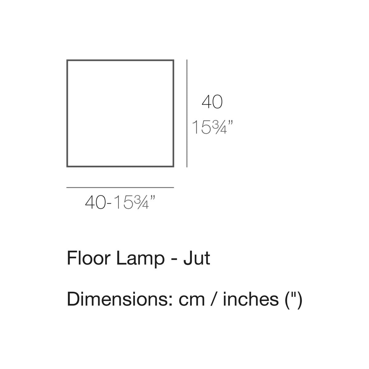 Dimension drawing Floor Lamp - Jut