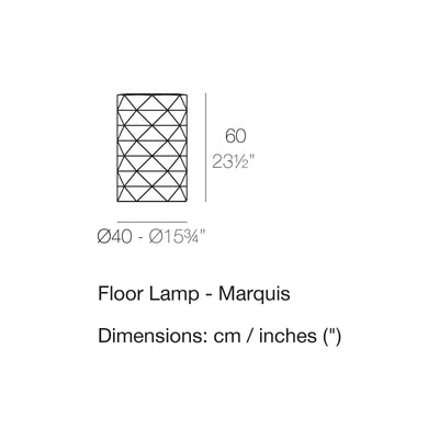 Dimension drawing Floor Lamp - Marquis