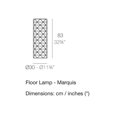 Dimension drawing Floor Lamp - Marquis