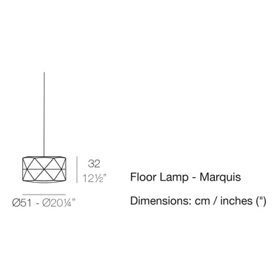 Dimension drawing Floor Lamp - Marquis