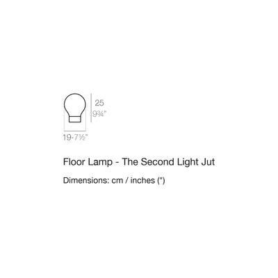 Dimension drawing Floor Lamp - The Second Light Jut