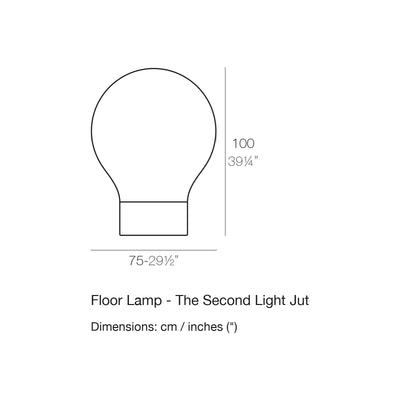 Dimension drawing Floor Lamp - The Second Light Jut