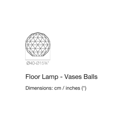Dimension drawing Floor Lamp - Vases Balls