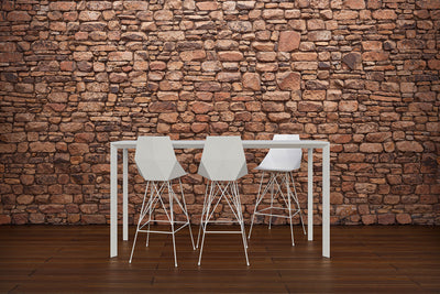 Tabouret de Bar - Faz Inox avec Accoudoirs