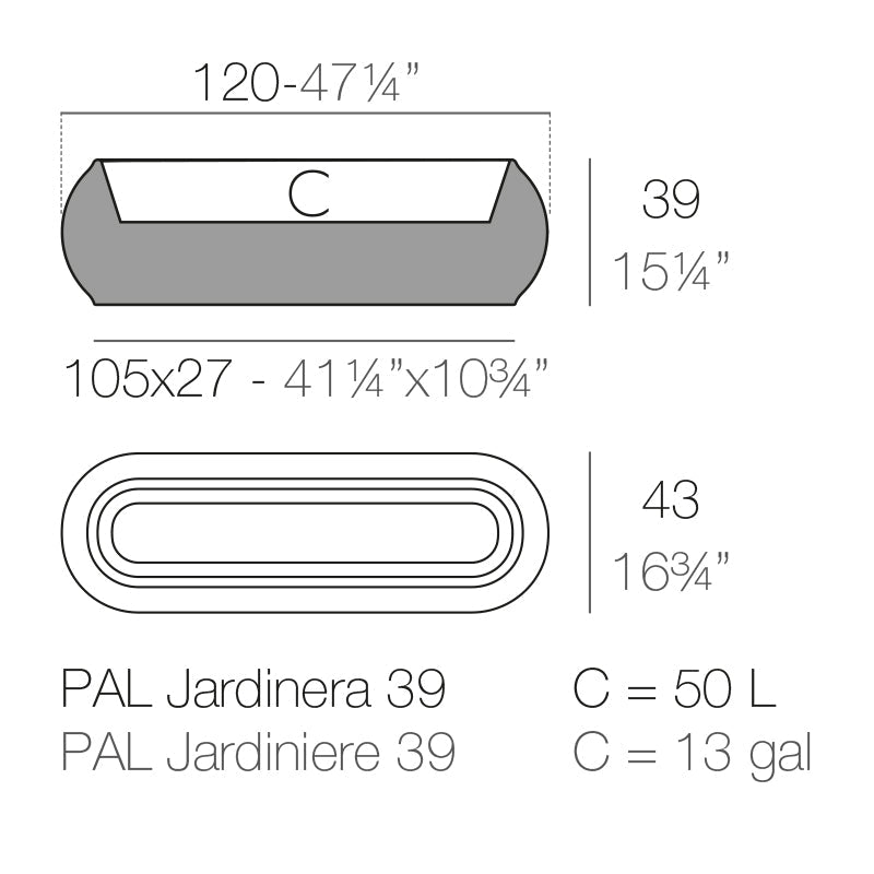 Jardinière Collection Pal Vondom