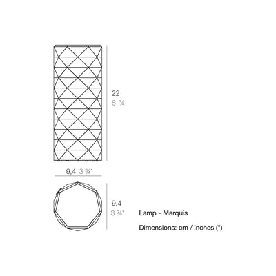 Dimension drawing Lamp - Marquis