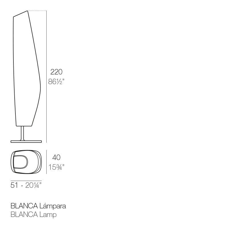 Lampadaire d'Extérieur Collection Noma LED Haut Vondom - 6