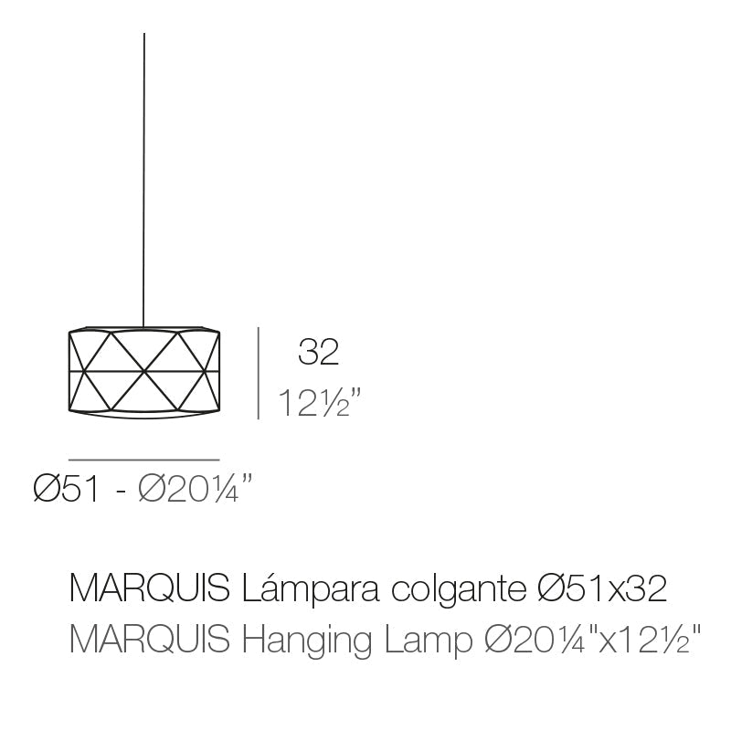 Lampe Suspendue Design Jardin Collection Marquis Vondom - 3