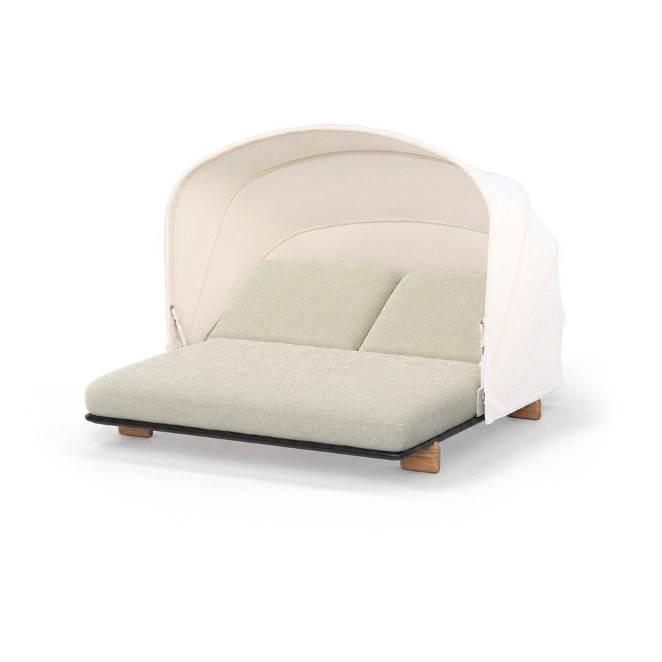 Daybed - Milos avec Auvent Aluminium noir