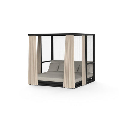 Lit Baldaquin d'Extérieur en Aluminium - Couleur structure Aluminium noir - Collection The Factory Vondom