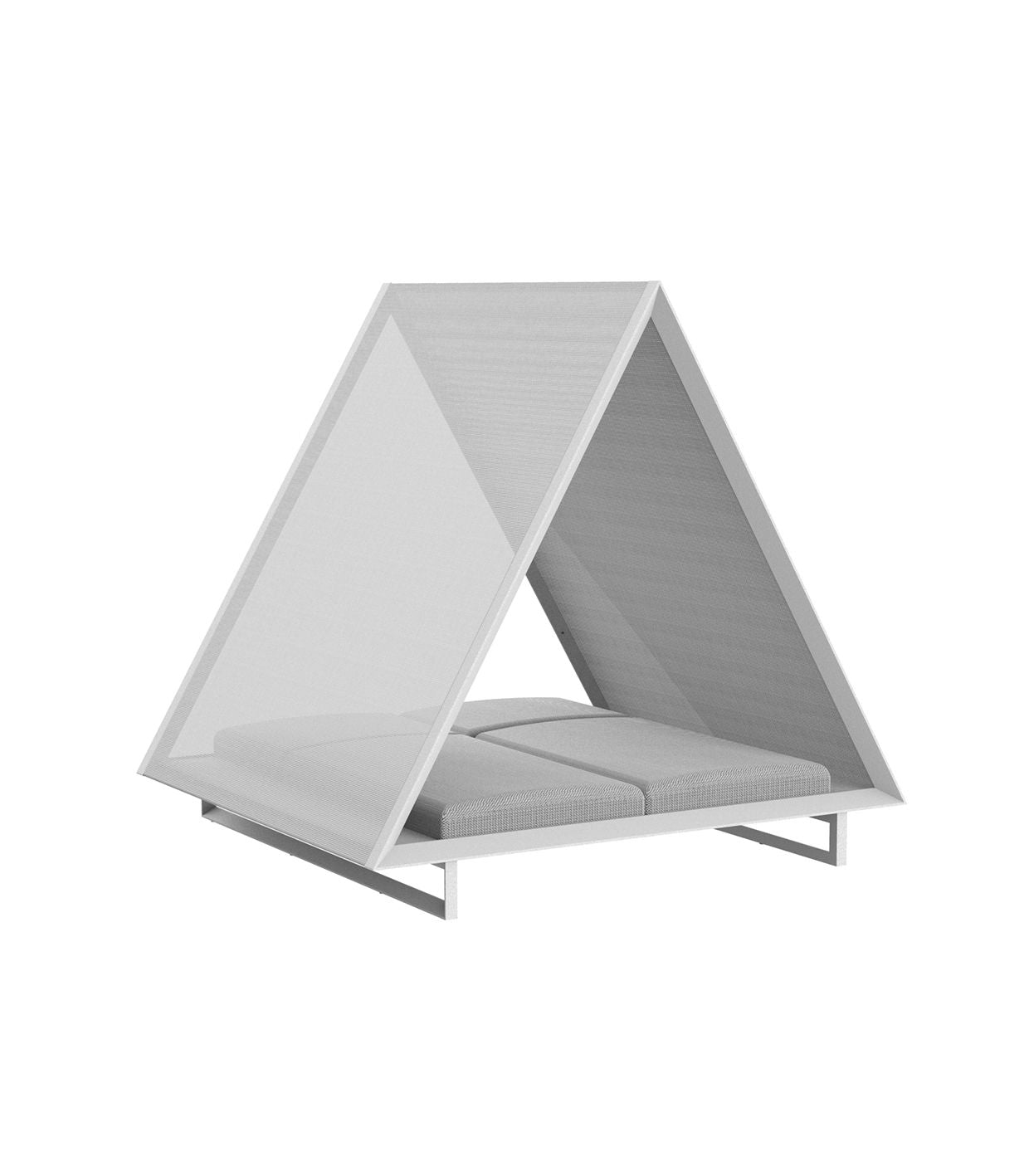 Lit Baldaquin d'Extérieur Surélevé Couleur structure Aluminium blanc - Collection Vineyard Vondom