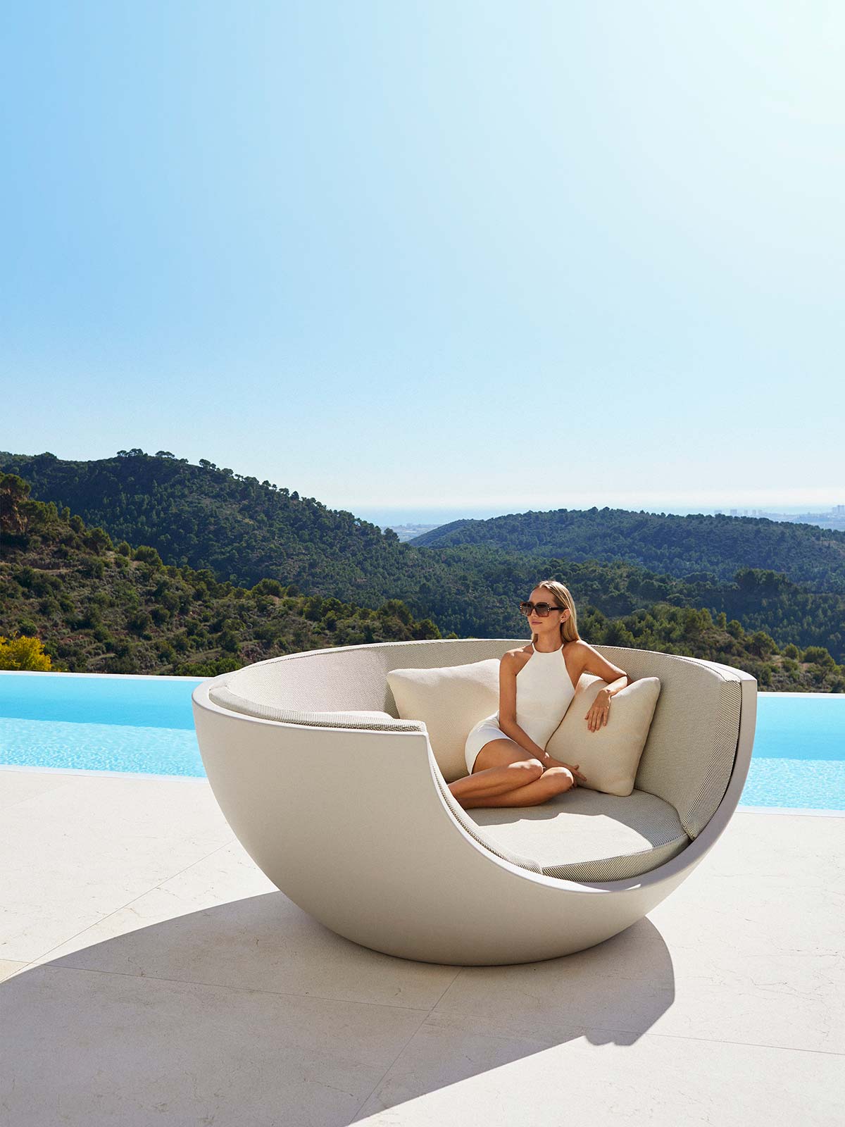 Lit de Jardin Rond à LED - Collection Moon Vondom - 3