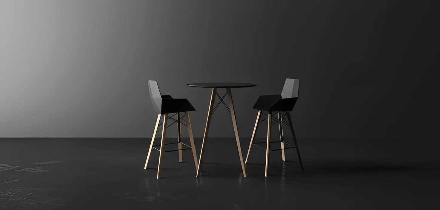 Mange Debout Blanc et Bois Rond - FAZ Collection Faz Wood Vondom - 2