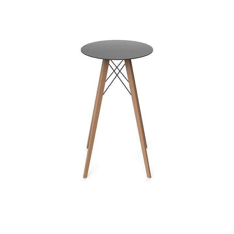 Mange Debout Blanc et Bois Rond - FAZ Collection Faz Wood Vondom