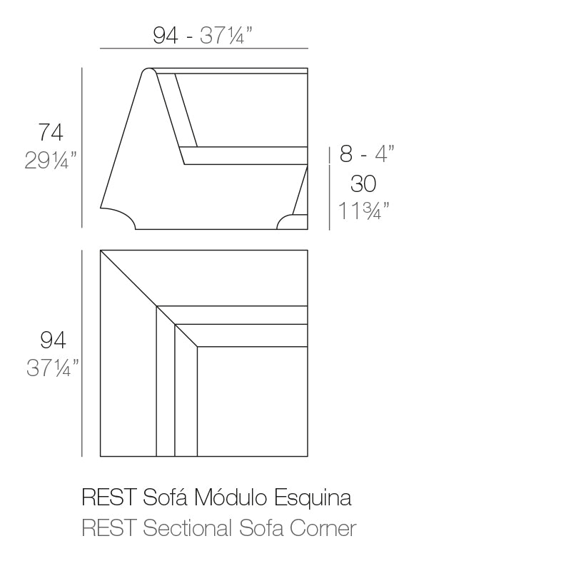 Module Angle - Collection Rest Vondom - 2