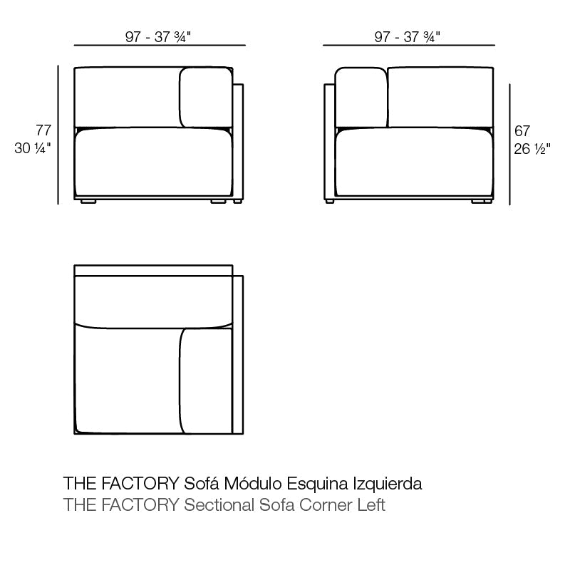 Module Coin Gauche - Collection The Factory Vondom - 2