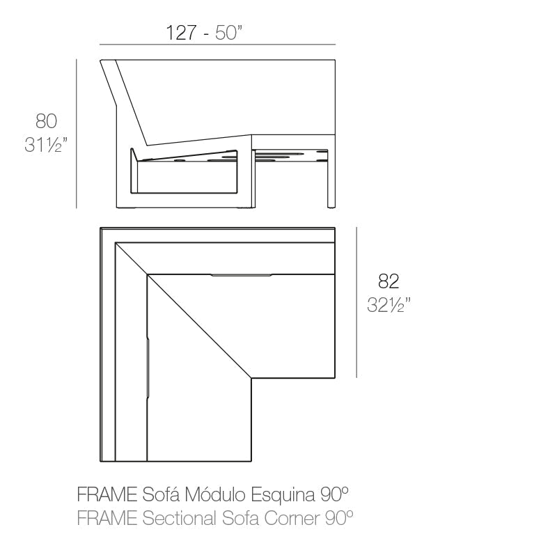Module d'Angle - Collection Frame Vondom - 2