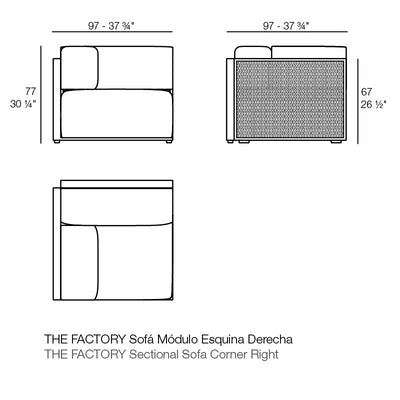 Module Droit - Collection The Factory Vondom - 10