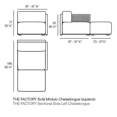 Module Droit - Collection The Factory Vondom - 15