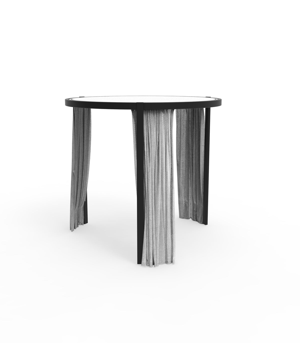 Pergola - Vela Ronde, structure noir