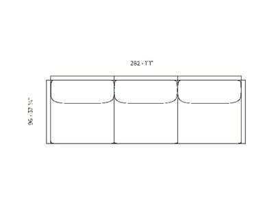Plan Canapé Modulable - The Factory Canapé 3 places