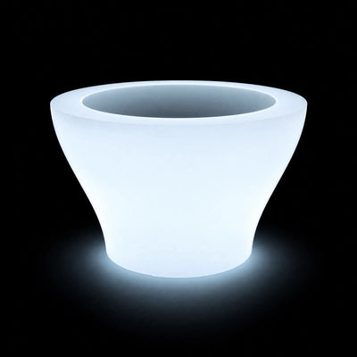 Pot - Centro Alto LED Vondom, éclairé de l'intérieur sur fond noir
