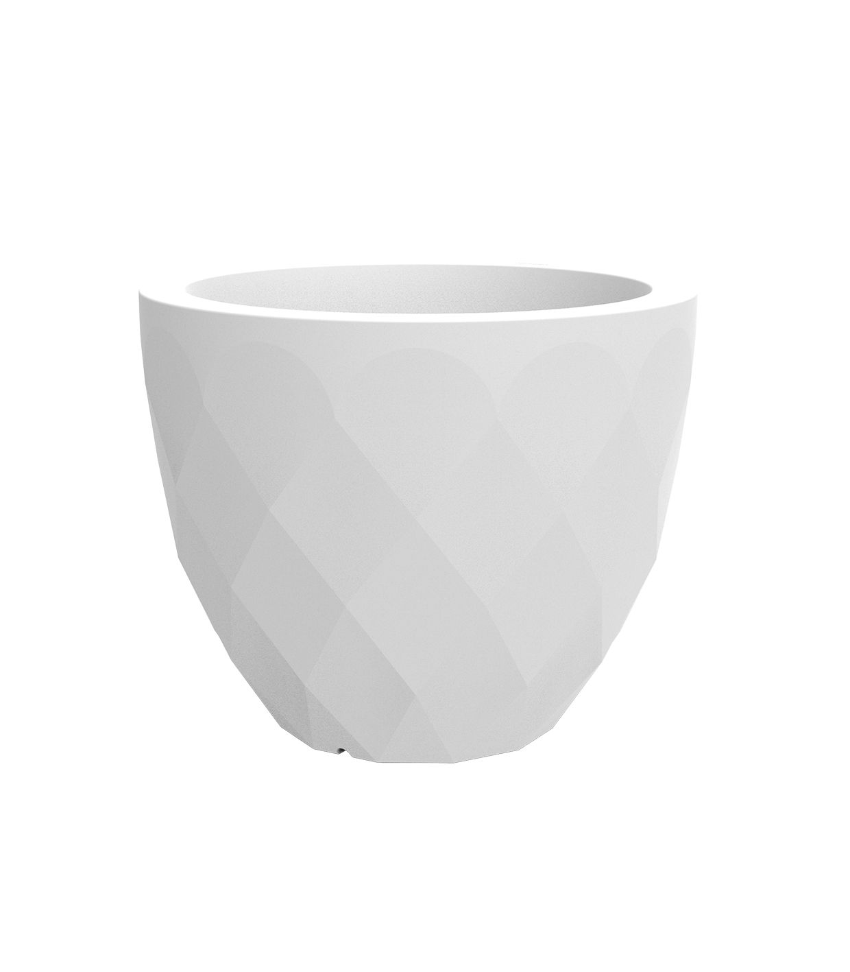 Pot de Fleurs Collection Vases Vondom Taille ø55x45 cm Finition Mate Couleur Blanc