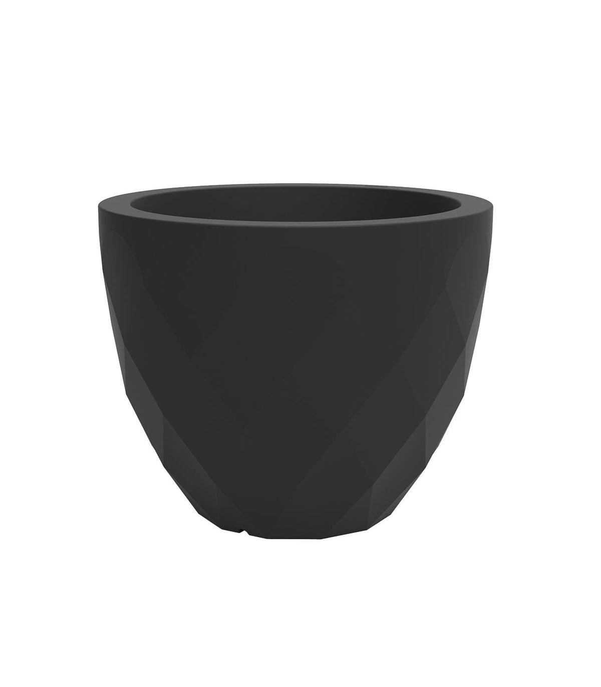 Pot de Fleurs Collection Vases Vondom Taille ø55x45 cm Finition Mate Couleur Noir