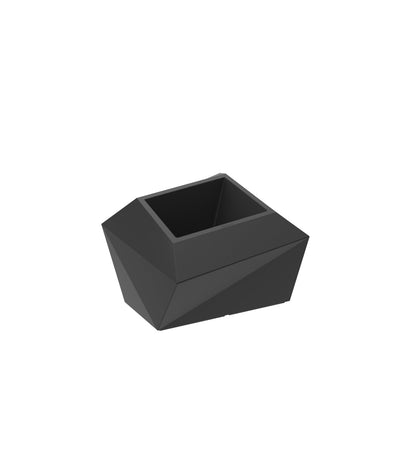 Pot de Fleurs Faz Vondom Finition Mate Couleur Noir Collection Faz Cosy