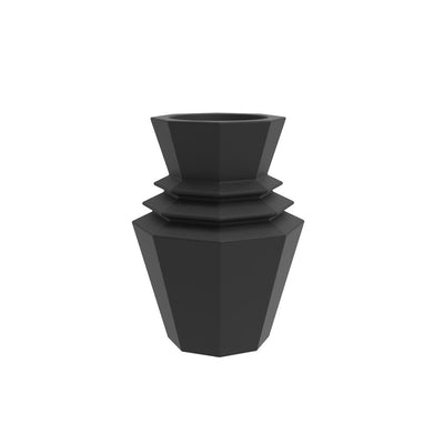 Pot de Fleurs Hinoki Vondom Finition Mate Couleur Noir Collection Origami