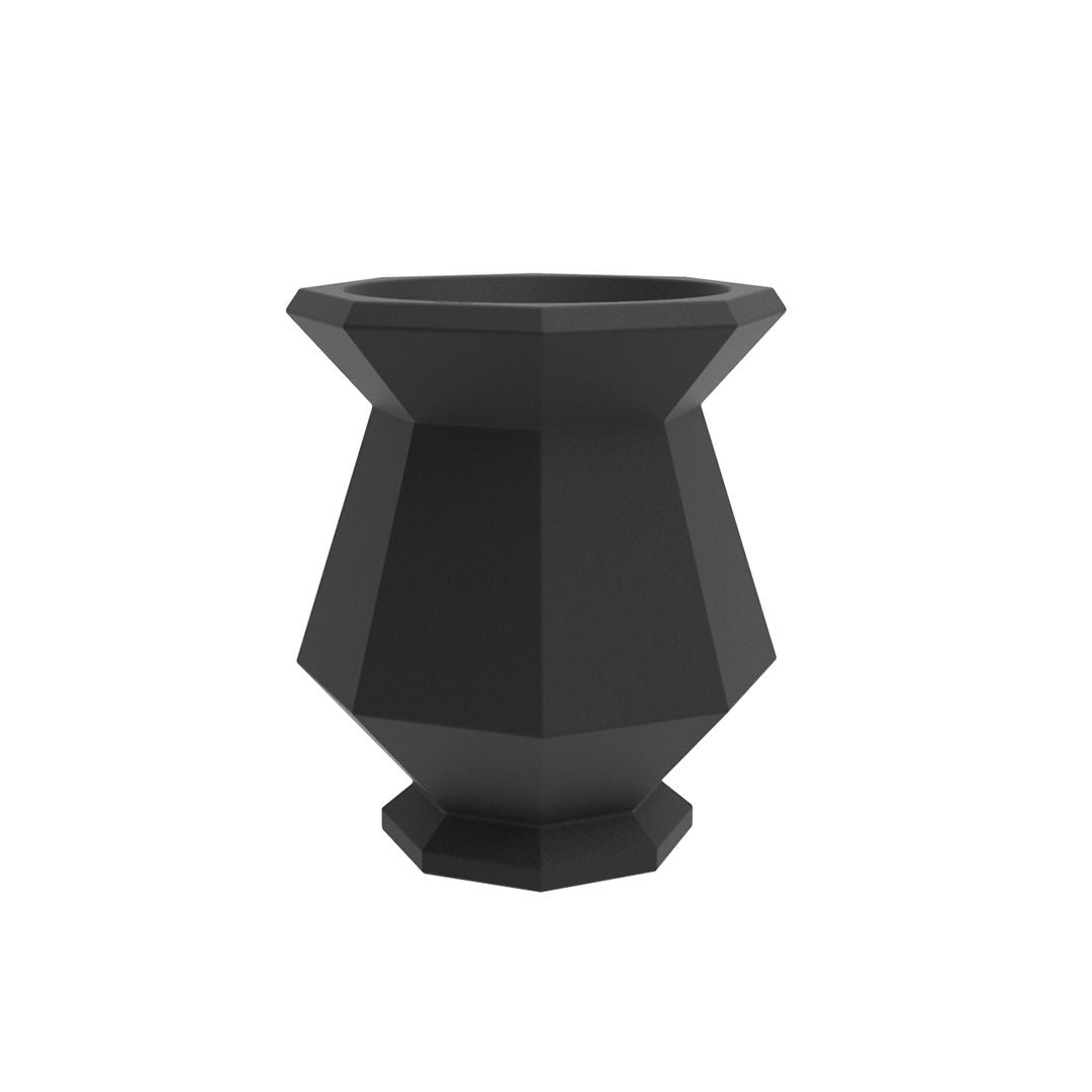 Pot de Fleurs Kashi Vondom Finition Mate Couleur Noir Collection Origami
