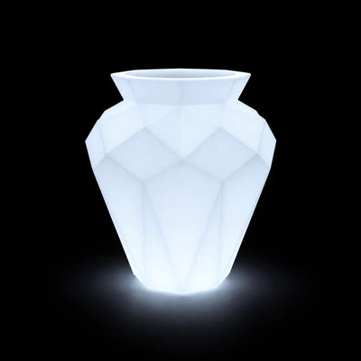 Pot - Hanami LED Vondom, éclairé de l'intérieur sur fond noir