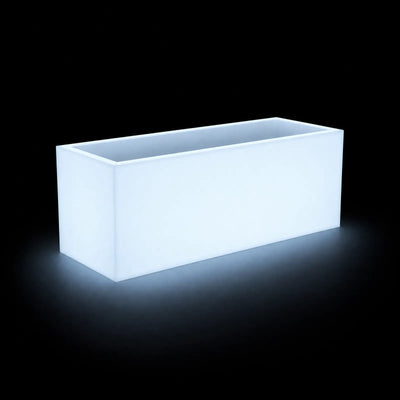 Pot - Jardinera LED Vondom, éclairé de l'intérieur sur fond noir