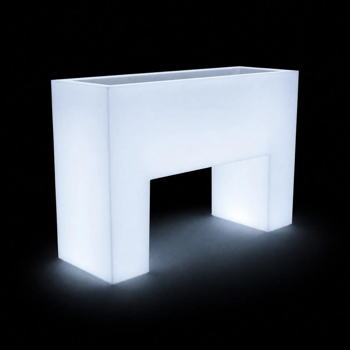 Pot - Muro LED Vondom, éclairé de l'intérieur sur fond noir
