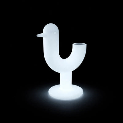 Pot - Peacock LED Vondom, éclairé de l'intérieur sur fond noir