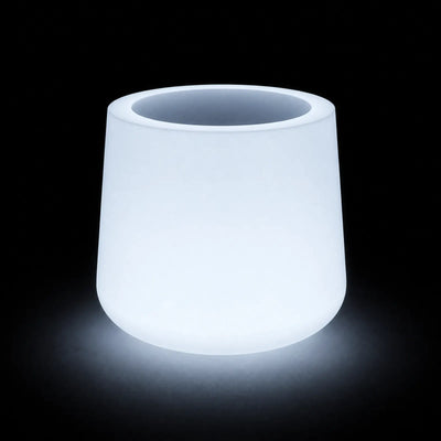 Pot - ULM Rond LED Vondom, éclairé de l'intérieur sur fond noir