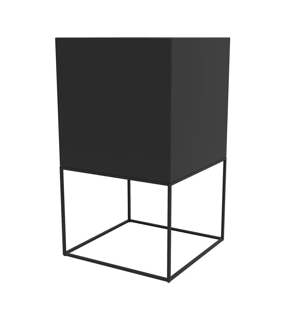 Pot Vela Vondom noir, 40x40x70 cm