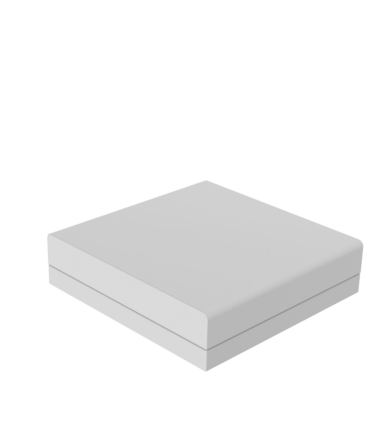 Pouf Bas Carré Taille 100x101x27 cm Couleur structure Blanc - Collection Pixel Vondom