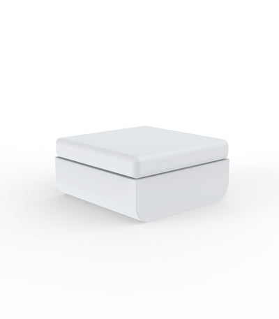 Pouf Carré Extérieur Finition Mate Couleur structure Blanc - Collection ULM Vondom