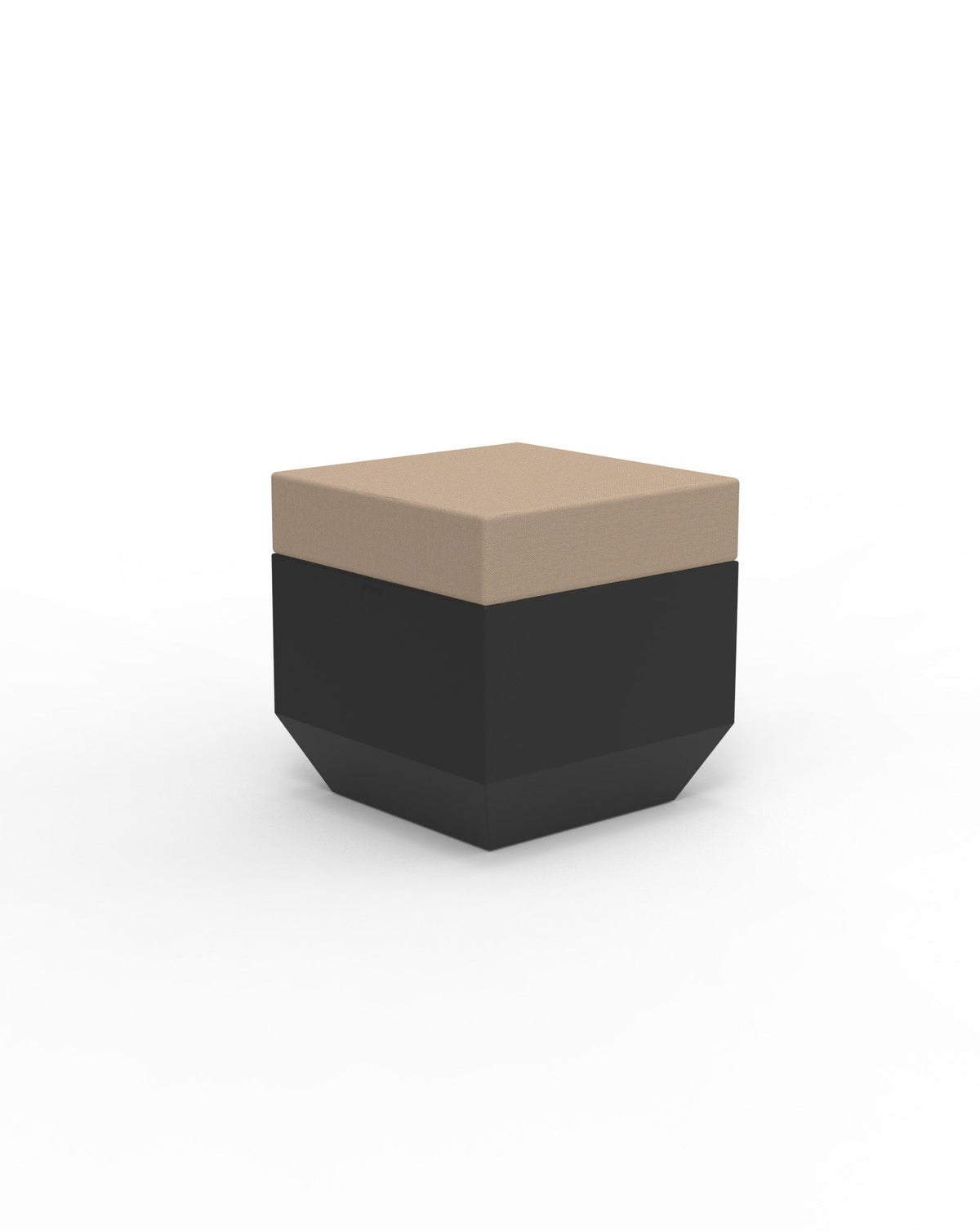 Pouf Collection Vela Carré Taille 40x40x40 cm Couleur structure Noir Vondom