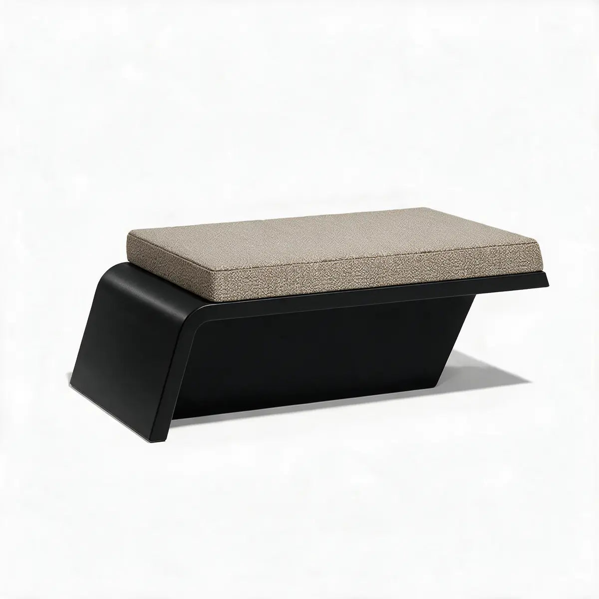 Pouf Moderne Design Finition structure Mate Couleur structure Noir - Collection Rest Vondom