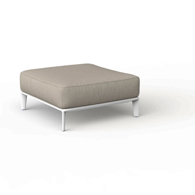 Pouf Extérieur sur Pied Couleur Aluminium blanc - Collection Pasadena Vondom