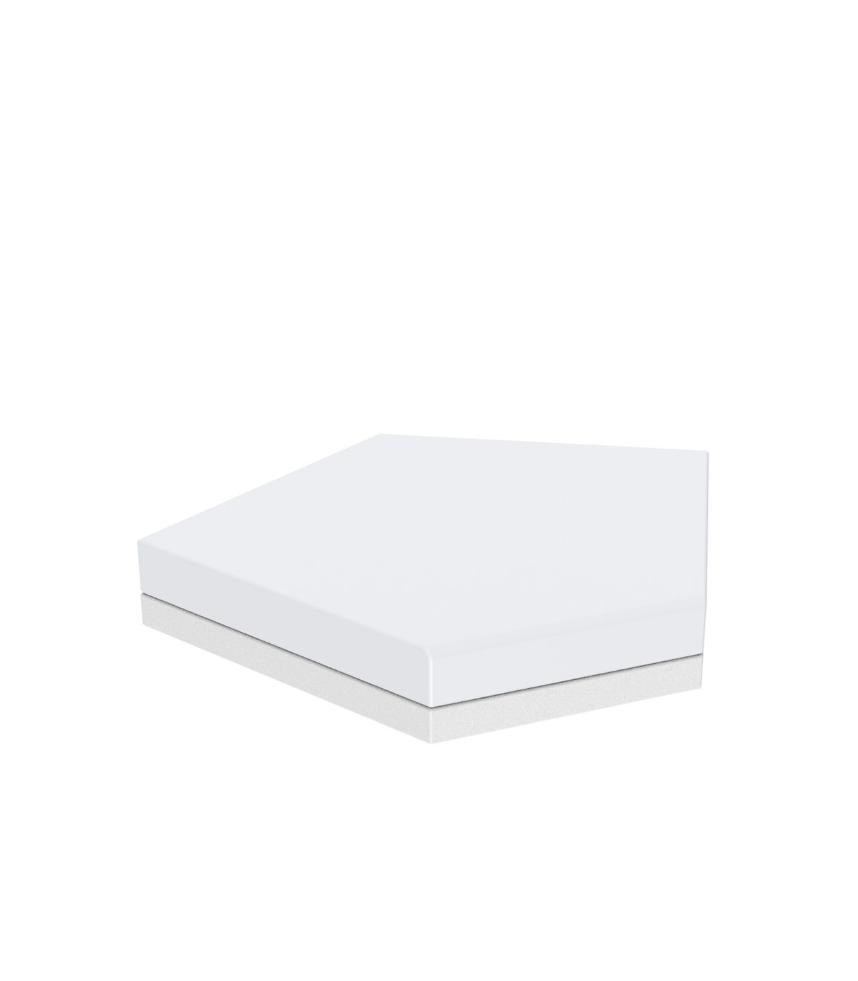 Pouf Pentagone Couleur structure Blanc - Collection Pixel Vondom