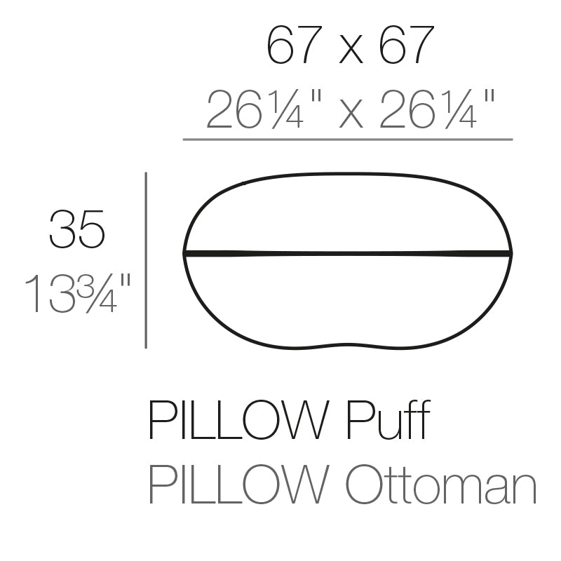 Pouf Polypropylène - Collection Pillow Vondom