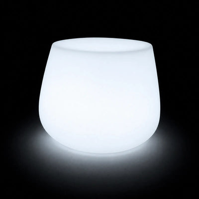 Pouf - Stone LED Vondom, éclairé de l'intérieur sur fond noir
