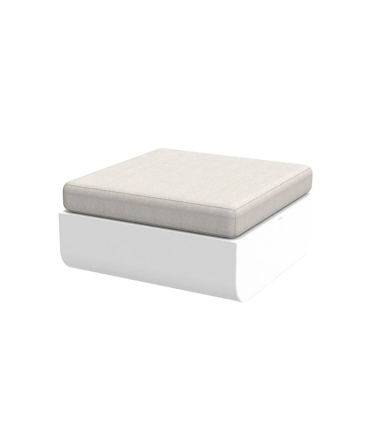 Pouf Carré Extérieur Finition Mate Couleur structure Blanc - Collection ULM Vondom