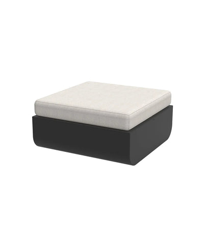 Pouf Carré Extérieur Finition Mate Couleur structure Noir - Collection ULM Vondom