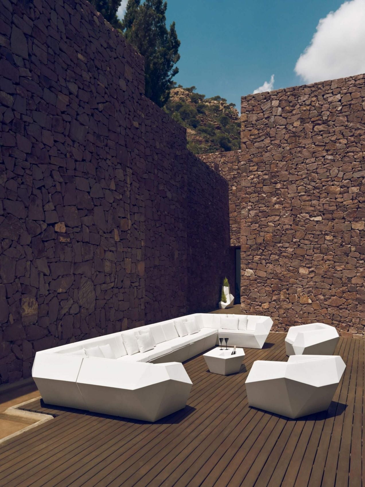 Salon de Jardin Blanc Design Title Default Title Collection Faz Cosy Vondom - 4